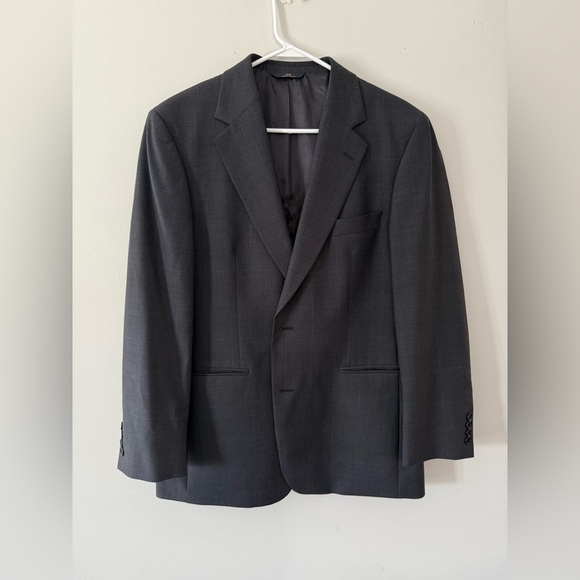 Brooks Brothers 746 Stretch Suit Jacket Blazer Wool Navy Blue Mens Size 40R M - Picture 8 of 10